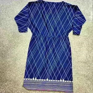 Vintage 1980s long sleeve midi dress  Size med